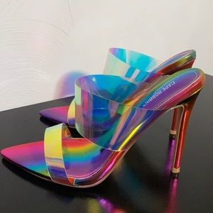 COPY - Metallic rainbow heels